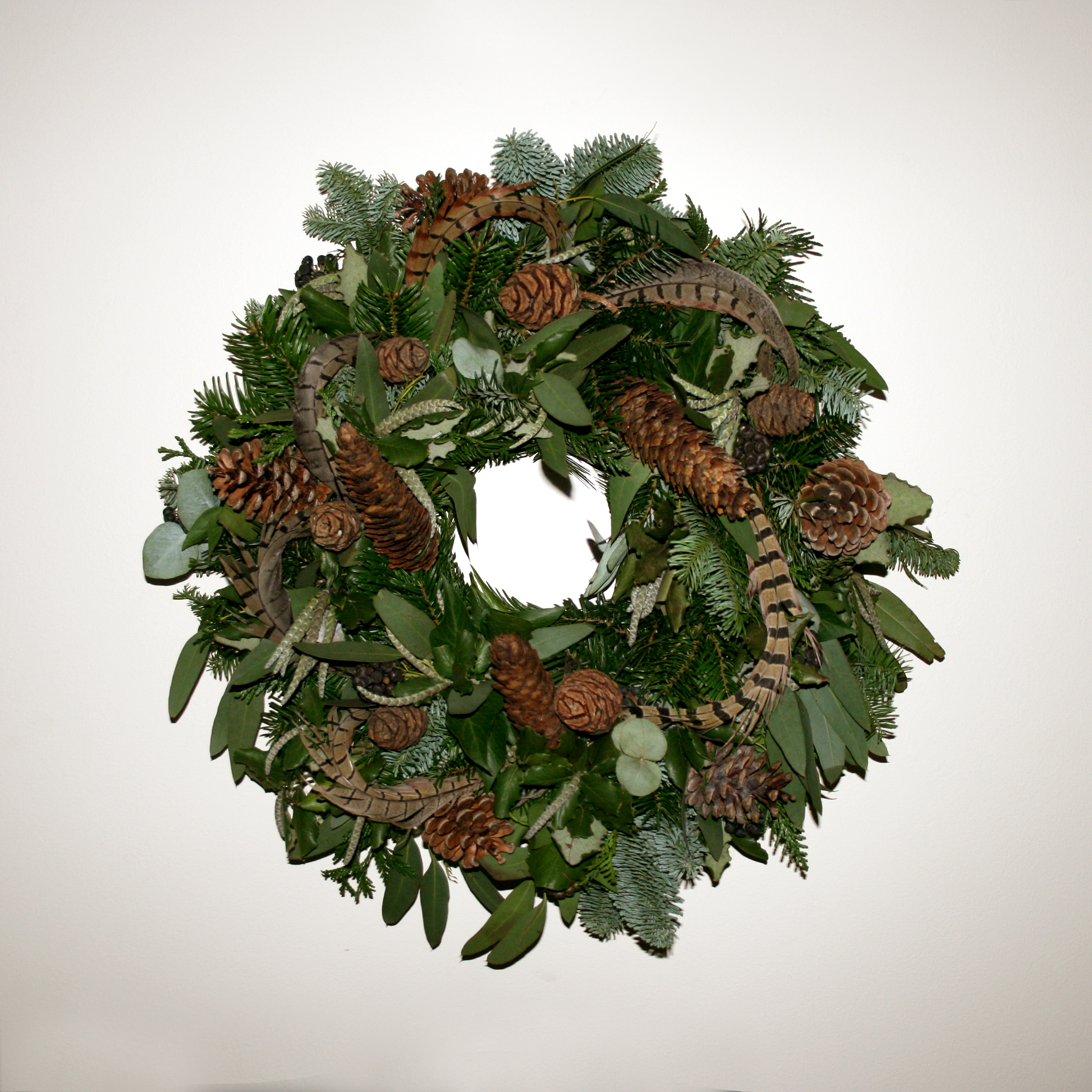 Feather Christmas Wreath 